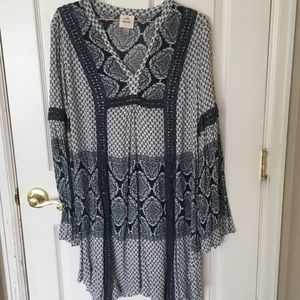 Boho knee length dress